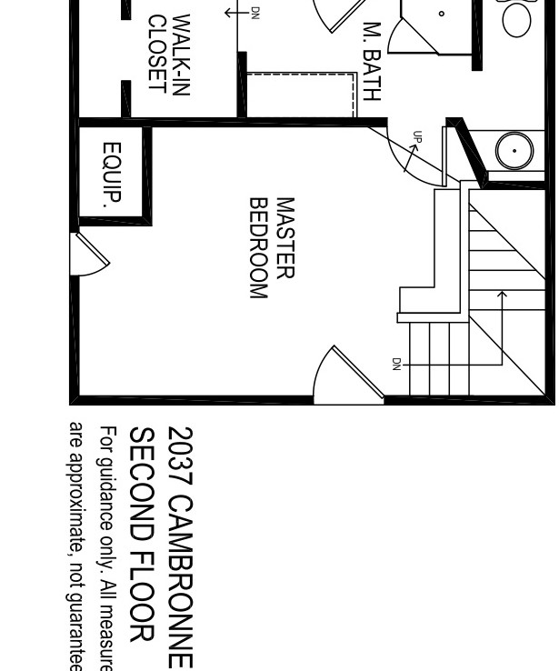 Floor plan of 2037 Cambronne - second floor