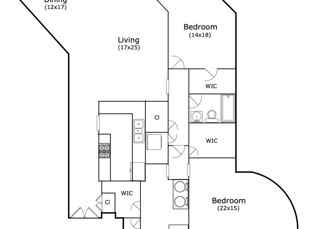 600 Port Of New Orleans Place, #4B Floor Plan