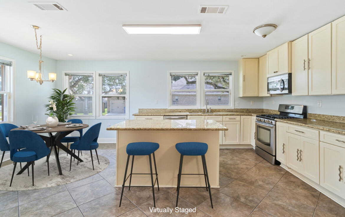 Kitchen Virtually Staged_5301 St Bernard