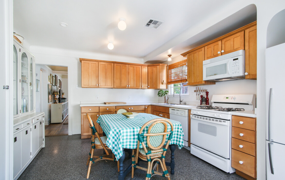 Kitchen facing living room (not an open floor plan)