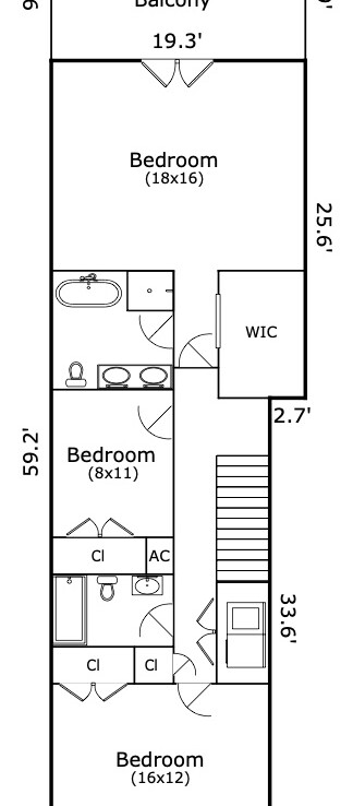 2nd level floor plan