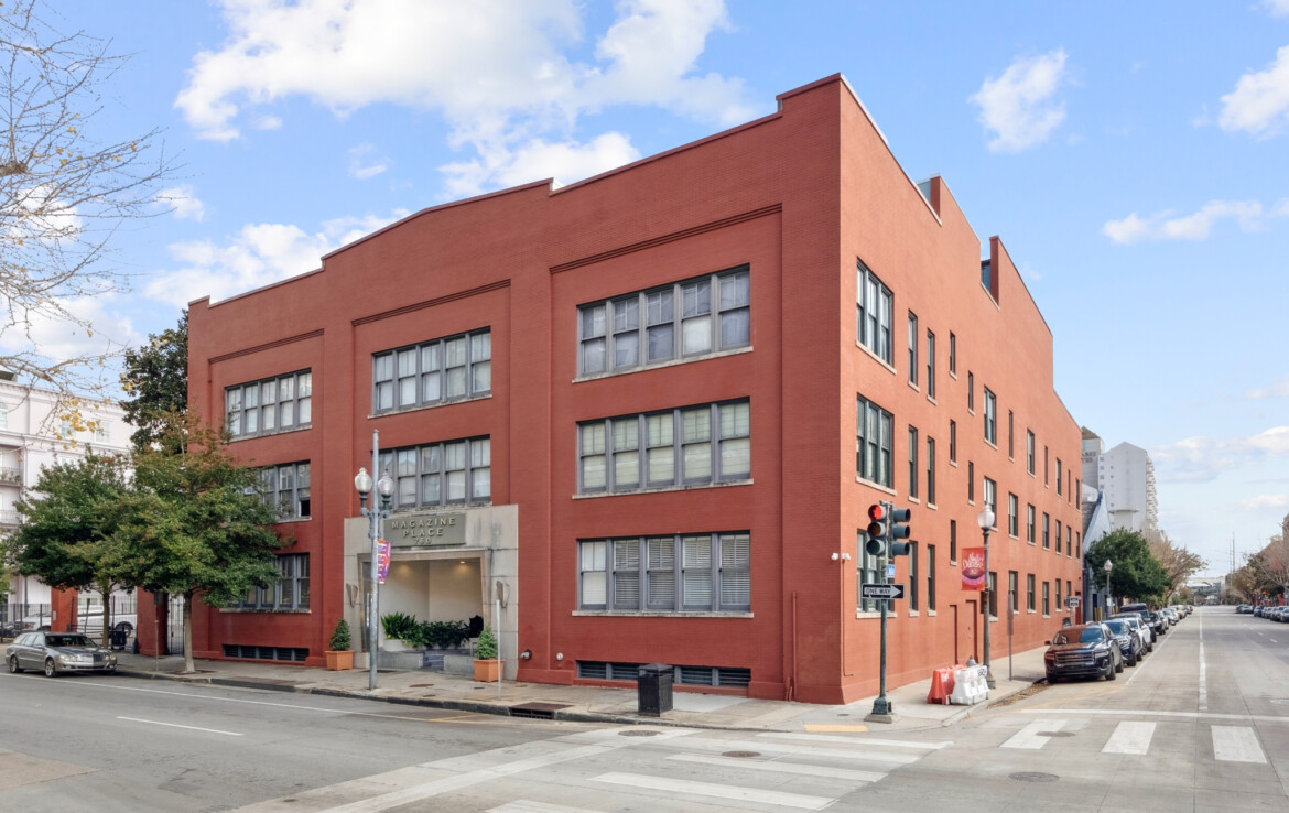 Corner angle of Magazine & Julia St.