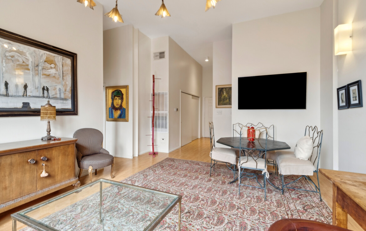 View toward the entry