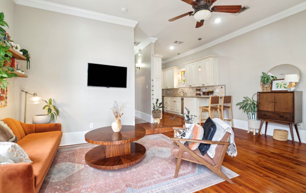 bright living room, open concept