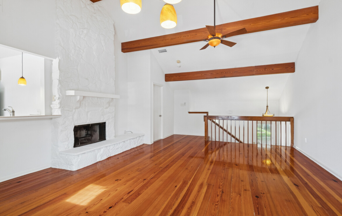 view of living room from balcony